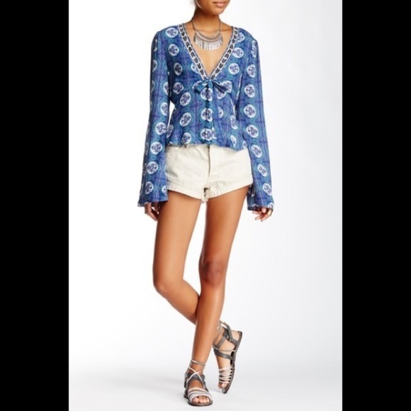 FREE PEOPLE ELLIOT EMBROIDERED SHORT NWT - Picture 9 of 14